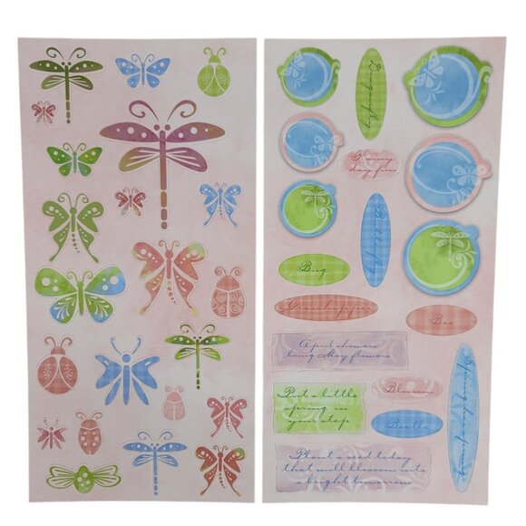 Close to My Heart Reflections Stickease X7056C Discovery Spring Pink Green NEW - Picture 6 of 7